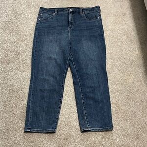 Liverpool Straight Leg High Waist Jeans in Dark Indigo